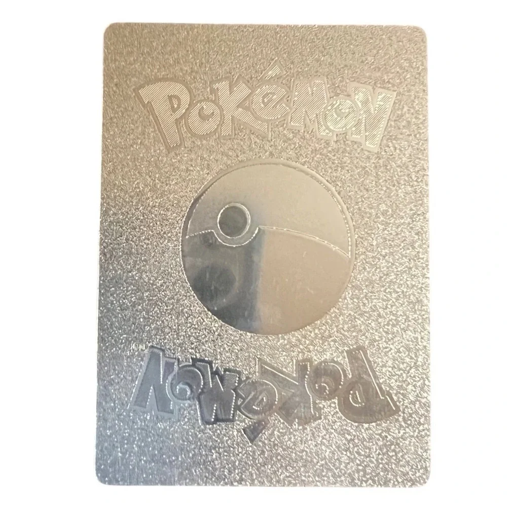 Pokemon M Snorlax EX Silver Metal Card Custom Novelty Fan Art TCG HP1000 Card